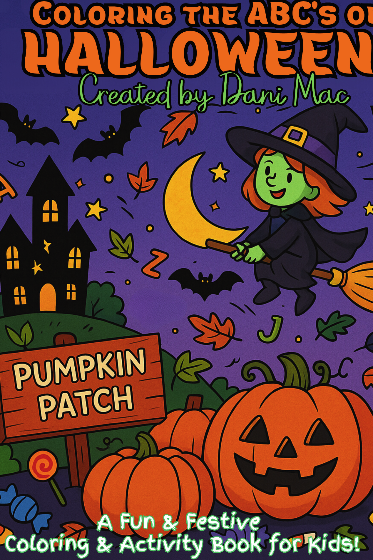 Coloring the ABCs of Halloween cover